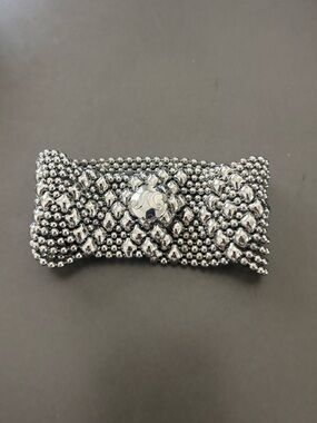 SG Liquid Metal by Sergio Gutierrez Wide Mesh Bracelet